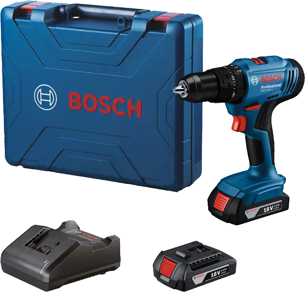 PARAFUSADEIRA/FURADEIRA 1/2" GSB 18V 183LI C/2 BATERIAS+MALETA BOSCH