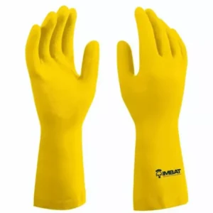 LUVA DE LATEX FORRADA AMARELA G IMBAT CA 42023