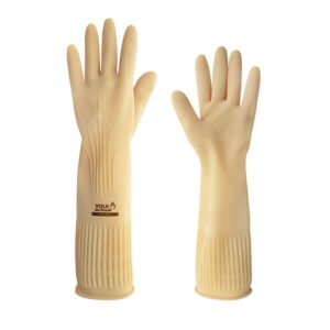 LUVA DE LATEX S/ FORRO RANHURADA ANTIDERRAPANTE 40CM G VOLK